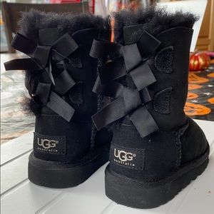 Baby UGG  Bailey Bow Black Boots